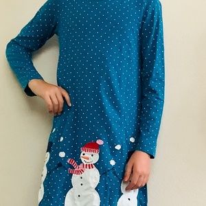 Hanna Andersson Snowman Dress (US 12/150 cm